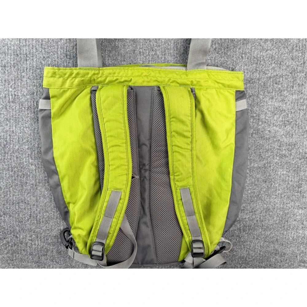 Mountain Hardwear Garnet Packtote‎ Backpack Tote Bag Lime Green Nylon Vintage